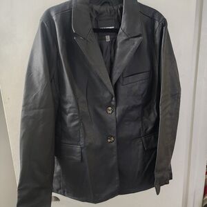 NEW URBAN REPUBLIC  LEATHER FAUX BLAZER SIZE XLARGE